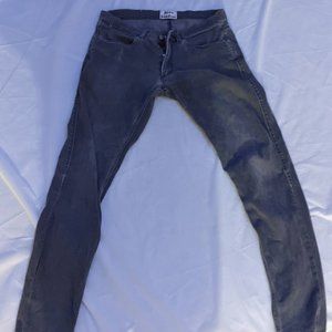 Acne Studios Men Gray Skinny Jeans 28x32
